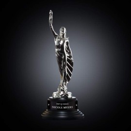Customized Supremacy Award on Ebony - Silver 12"