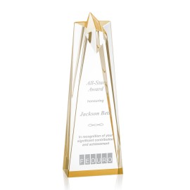 Customized Rosina Star Award - Acrylic/Gold 10"