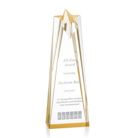 Customized Rosina Star Award - Acrylic/Gold 10"  Customized Rosina Star Award - Acrylic/Gold 10"