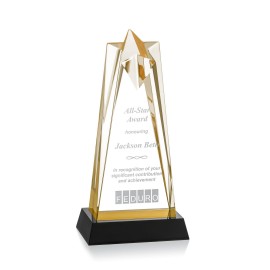 Rosina Star Award - Acrylic/Gold/Black 9" with Logo