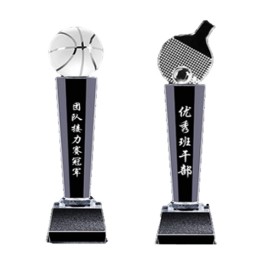 Personalized Customized Sports Trophy Crystal Award With Resin Base  Personalized Customized Sports Trophy Crystal Award With Resin Base