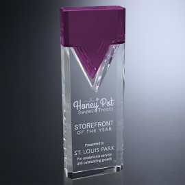 Personalized Nobility Purple Award 8-3/4"