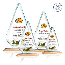 Personalized Windsor VividPrint Award - Bamboo/Black