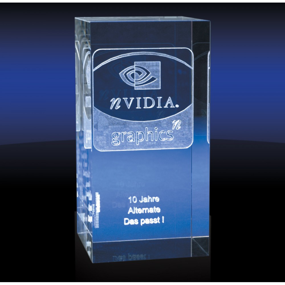 Slim Rectangular Award - Large Laser-etched Slim Rectangular Award - Large Laser-etched
