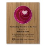 Allegra Collection - Laser Engraved Bamboo Plaque with Full Color Accent Laser-etched