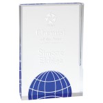 Customized 6" x 8" - Globe Acrylic Awards