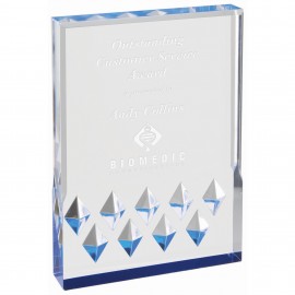 5" x 7" Blue Diamond Mirage Acrylic Custom Etched