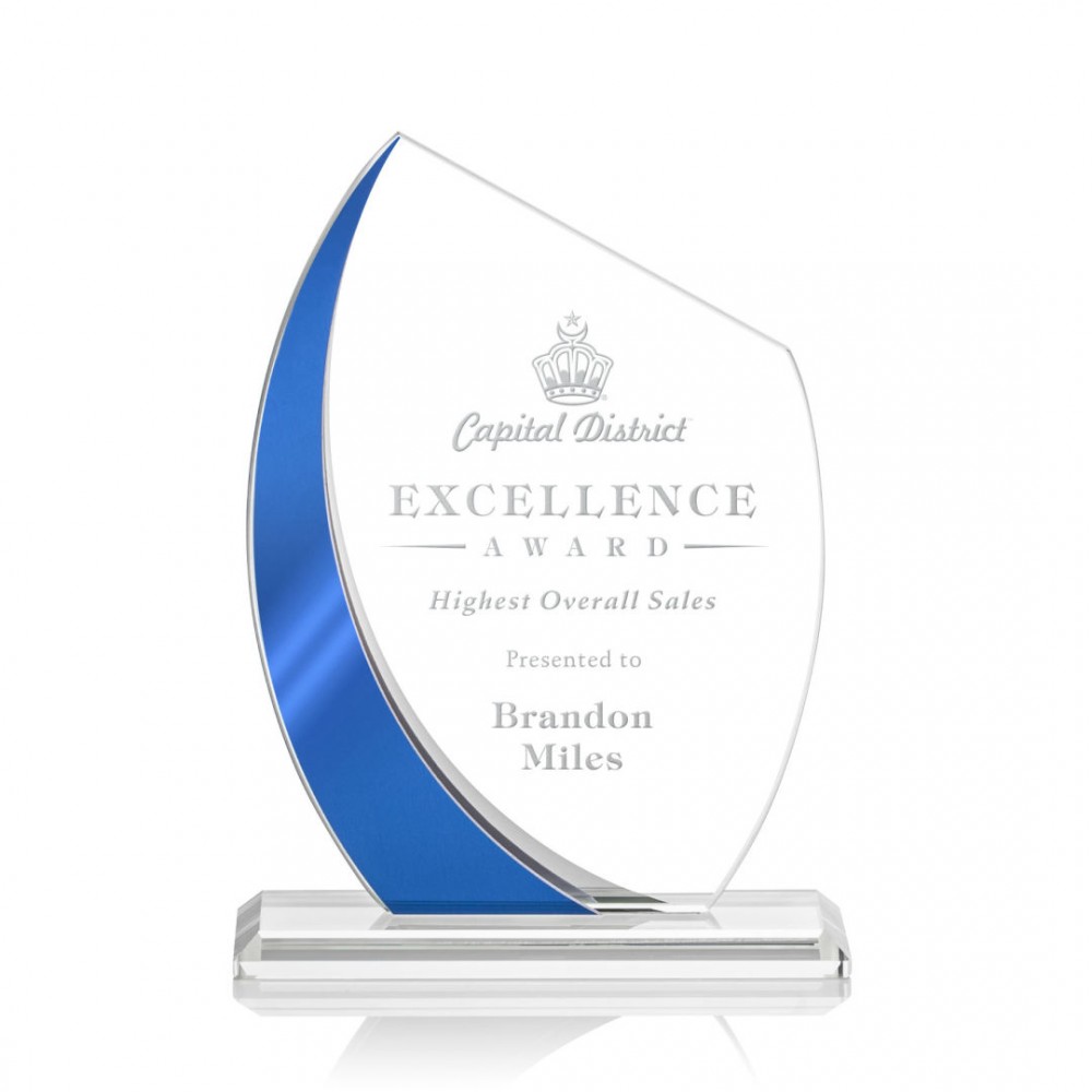 Logo Branded Wadebridge Award - Starfire/Blue 7"