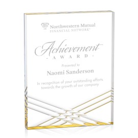 Chestham Award - Acrylic/Gold 9" with Logo