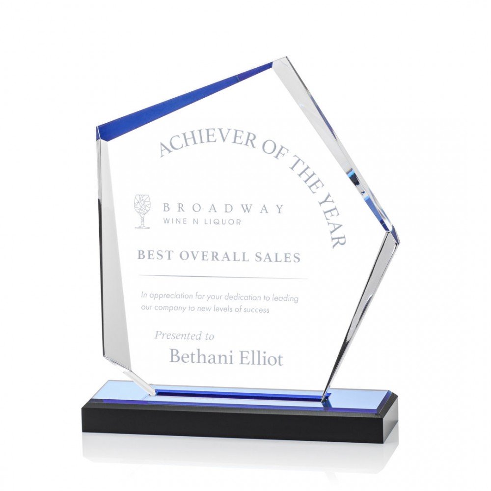 Personalized Driffield Award - Acrylic/Blue 8"