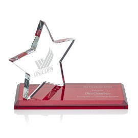 Northam Star Award - Starfire/Red 3"x7" with Logo