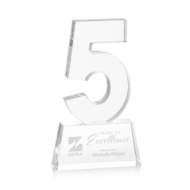 Logo Branded Milestone Award - Single Digit Logo Branded Milestone Award - Single Digit