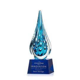 Customized Worchester Award on Robson Blue - 8"  Customized Worchester Award on Robson Blue - 8"