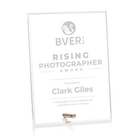 Promotional Polaris Rectangle (V) - Acrylic/Gold 6"x8"  Promotional Polaris Rectangle (V) - Acrylic/Gold 6"x8"