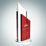 Red Success Award Logo Imprinted