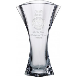 12"H Westgate Orbit Flair Vase with Logo  12"H Westgate Orbit Flair Vase with Logo