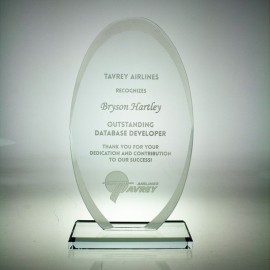 8" Award- Serenity with Logo