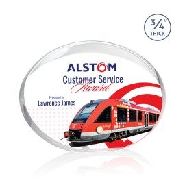 Personalized VividPrint Award - Mosaic Oval/Gold 7" Wide  Personalized VividPrint Award - Mosaic Oval/Gold 7" Wide