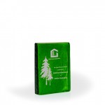 Custom Congo Emerald Vertical Wedge Recycled Glass Award, 6"