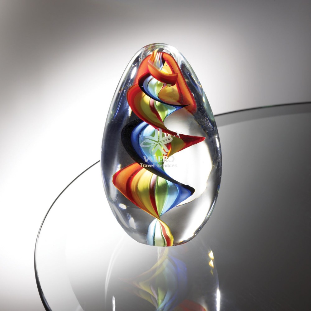 Custom Kaleidoscopic Art Glass Award Custom Kaleidoscopic Art Glass Award