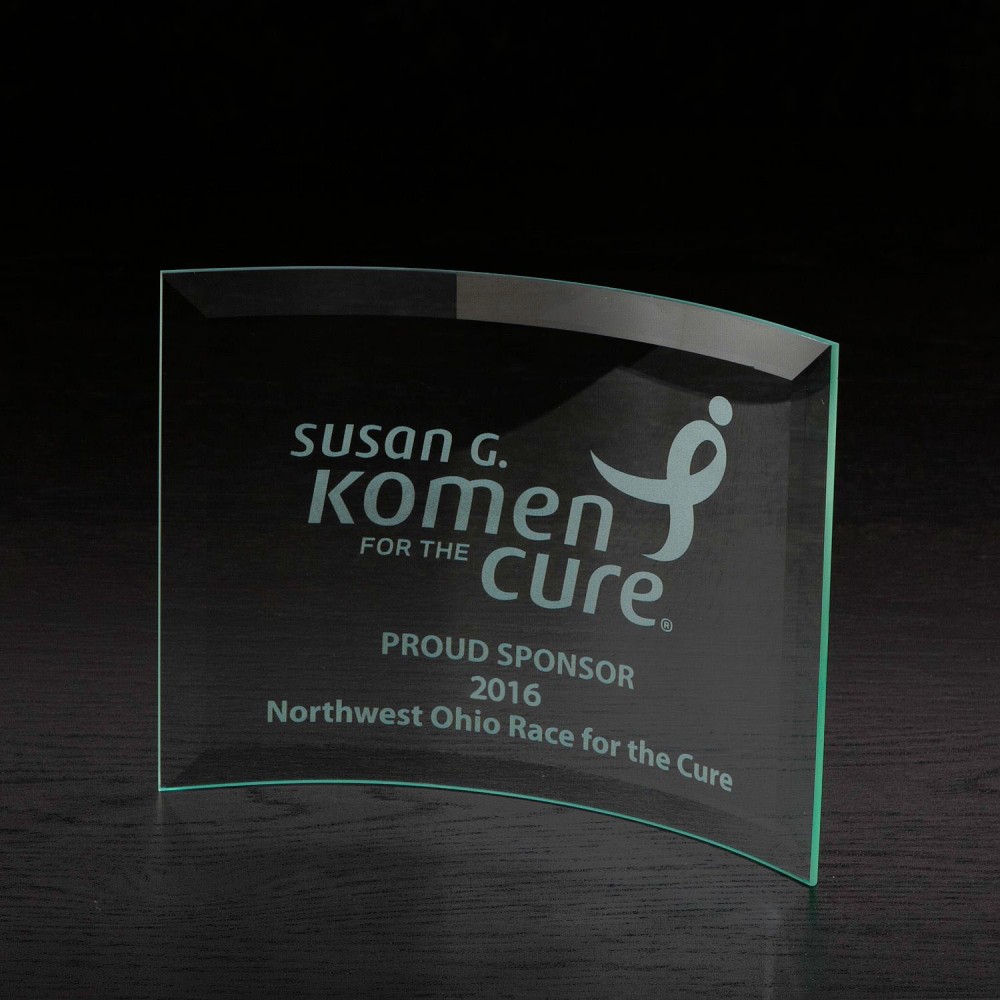 Personalized Chronicle Medium Jade Glass Award Personalized Chronicle Medium Jade Glass Award