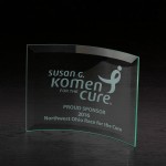 Personalized Chronicle Medium Jade Glass Award