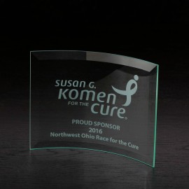 Personalized Chronicle Medium Jade Glass Award