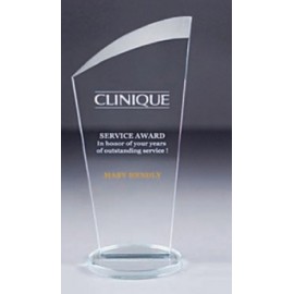 10" Kenwood Crystal Impression Award with Logo