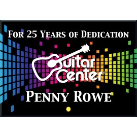 Logo Branded Horizontal Rectangular Award with Pin (7"x5")