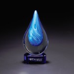 Personalized Cyan Swirl w/ Blue Base