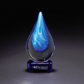 Personalized Cyan Swirl w/ Blue Base