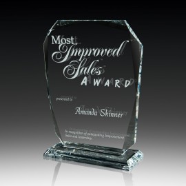 Logo Branded Crystal Award 7" - Candela
