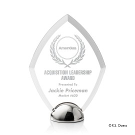 Diamond Hemisphere - Acrylic/Silver 6" with Logo  Diamond Hemisphere - Acrylic/Silver 6" with Logo