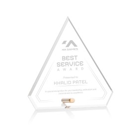 Polaris Diamond - Acrylic/Gold 6" High with Logo  Polaris Diamond - Acrylic/Gold 6" High with Logo