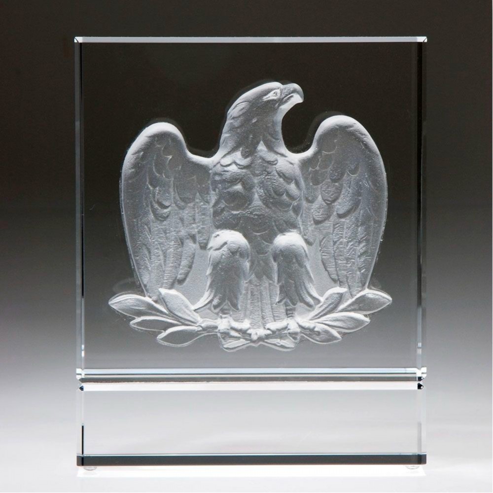 Majestic Eagle Crystal Award in Three Elegant Colors with Logo Majestic Eagle Crystal Award in Three Elegant Colors with Logo