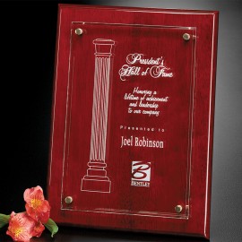 Canterbury Rosewood Plaque 9" x 12" with Logo  Canterbury Rosewood Plaque 9" x 12" with Logo