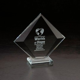 Vision Small Glass Award with Logo