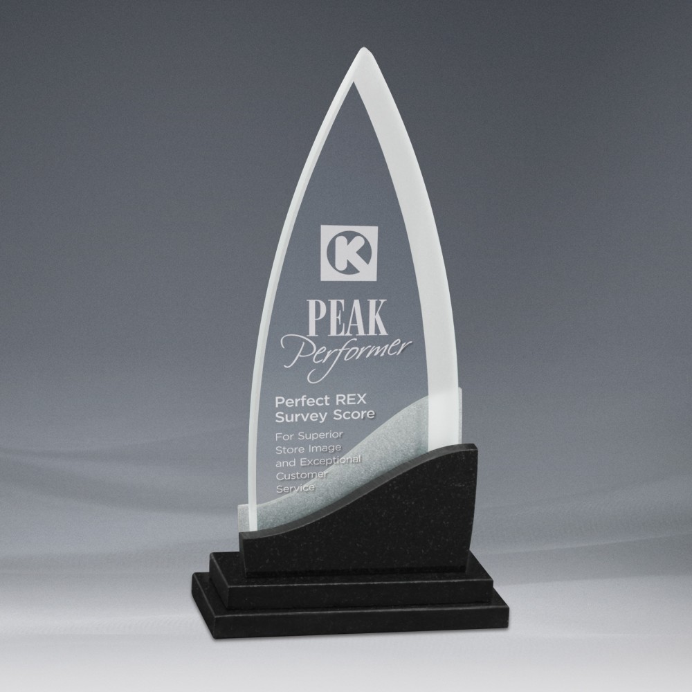 Century Peak Large Award with Logo