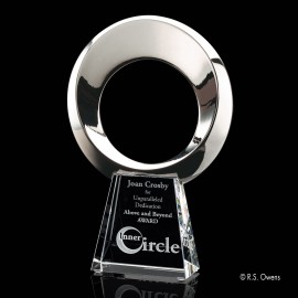 Personalized Boundless Award - Silver/Optical 12"
