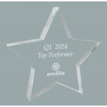 Customized 1" Star Shape Laser Etched Award