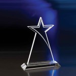 Promotional 10" Crystal Shooting Star Award