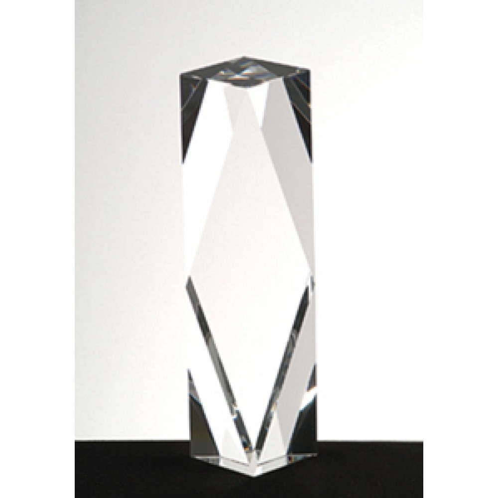 Logo Imprinted Corporate Award - Optic Crystal (12"x2 3/4"x2 3/4") Logo Imprinted Corporate Award - Optic Crystal (12"x2 3/4"x2 3/4")