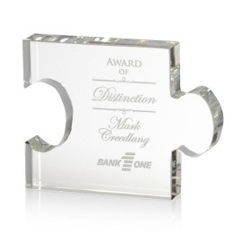 Rune Award - Optical Clear 4"x3" with Logo