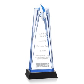 Custom Rosina Star Award - Acrylic/Blue/Black 11"  Custom Rosina Star Award - Acrylic/Blue/Black 11"