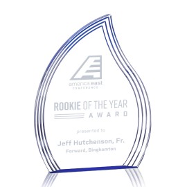 Logo Branded Tidworth Award - Acrylic/Blue 9"  Logo Branded Tidworth Award - Acrylic/Blue 9"