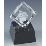 Optical Crystal Cube with Logo