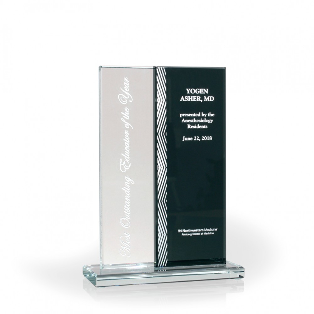 Custom Affinity Corporate Glass Award
