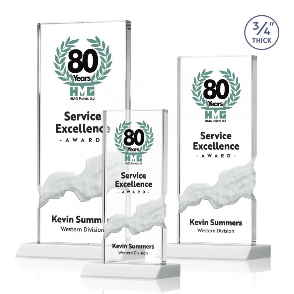 Poole VividPrint Award - White with Logo