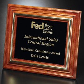 Americana Plaque with Black Glass 11-3/4" x 9-3/4" with Logo