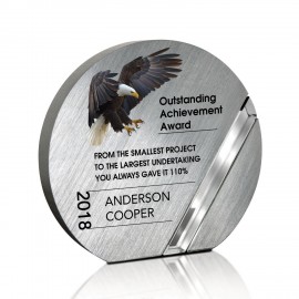 Aluminum & Crystal Award Bristol with Logo